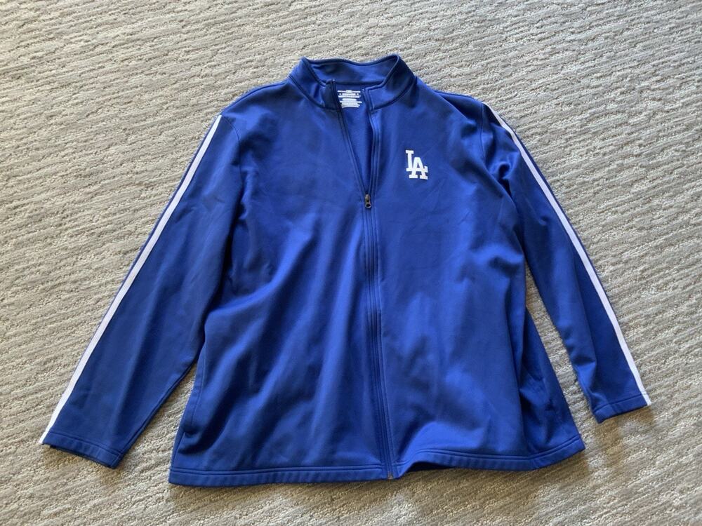 Vintage MLB Los Angeles Dodgers Blue Warm-Up Jacket Mens 3XL Dodger stadium.